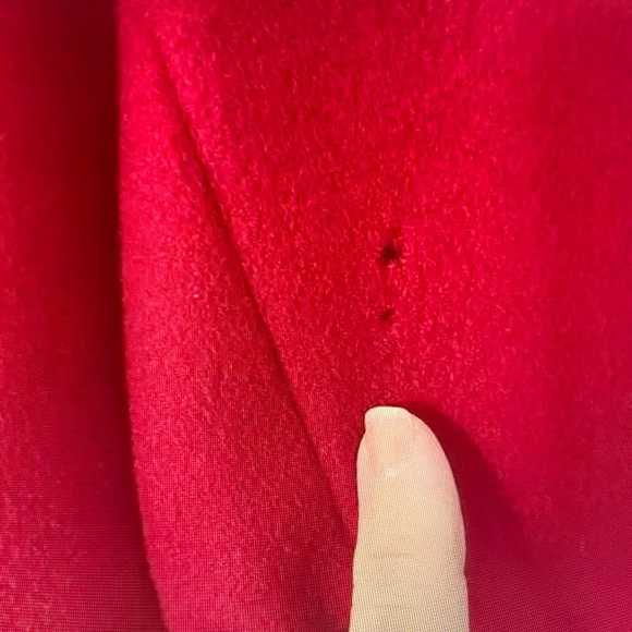 Liz Claiborne Vibrant Red Trench Coat - Picture 7 of 16